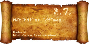Méhész Tímea névjegykártya